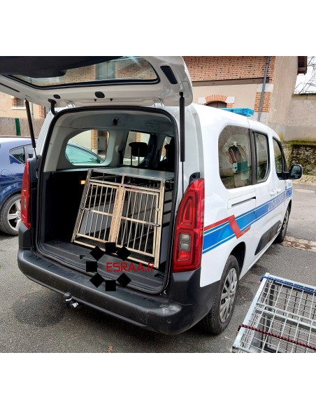 Cage Caisse Transport Chien XXL DOUBLE + Séparation / ESRAA.fr 