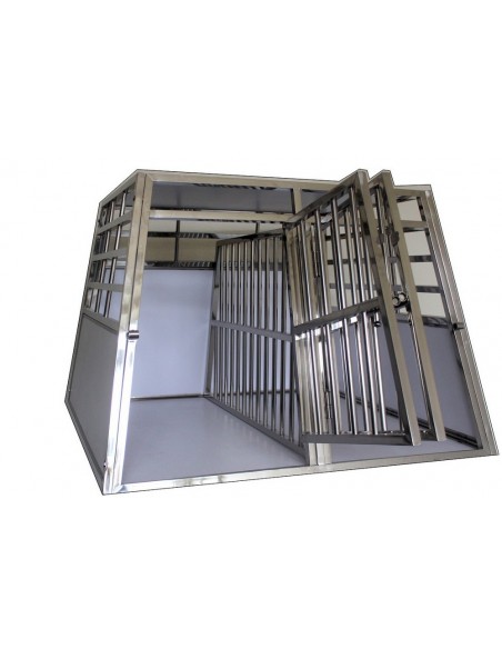 Cage De Transport Chien Double avec Séparation CAG-001 - Cage