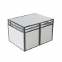 Cage De Transport Chien Double avec Séparation CAG-005 - Cage chien, Cage chien XXL, Cage de transport chien
