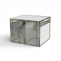 Cage De Transport Chien Double avec Séparation CAG-005 - Cage chien, Cage chien XXL, Cage de transport chien