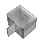 Cage De Transport Chien Double avec Séparation CAG-005 - Cage chien, Cage chien XXL, Cage de transport chien