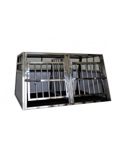 VEVOR Caisse pour chien robuste de 119,4 cm, cage indestructible, chenil  robuste à 3 portes