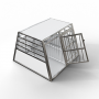 Cage De Transport Chien Double avec Séparation CAG-001 - Cage chien, Cage chien XXL, Cage de transport chien, Cage transport chi