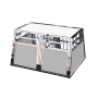 Cage De Transport Chien Double avec Séparation CAG-002 (Cage chien XXL, Cage chien interieur)