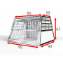 Cage De Transport Chien Double avec Séparation CAG-001 - Cage chien, Cage chien XXL, Cage de transport chien, Cage transport chi