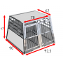 Cage De Transport Chien Double avec Séparation CAG-005 - Cage chien, Cage chien XXL, Cage de transport chien