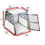 Cage Transport Chien SIMPLE / CAG-003 - Cage chien XXL, Cage chien interieur, Cage chien voiture, Cage a chien