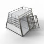 Cage Transport Chien DOUBLE + Séparation + Rangement  / CAG-001 RANG