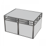 Cage Transport Chien DOUBLE PRO + Séparation / CAG-011