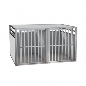 Cage Transport Chien DOUBLE PRO + Séparation / CAG-011