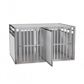 Cage Transport Chien DOUBLE PRO + Séparation / CAG-011